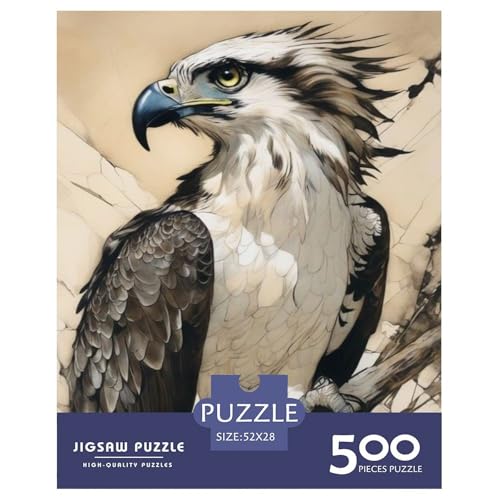 500-teiliges Puzzle mit Tierkunst und Vögeln für Erwachsene und Teenager, Lernspiele für zu Hause, DIY-Spielzeug, 500 Stück (52 x 38 cm) von LMYmoney