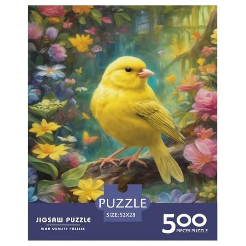 500-teiliges Puzzle mit Tierkunst und Vögeln für Erwachsene und Teenager, Lernspiele für zu Hause, DIY-Spielzeug, 500 Stück (52 x 38 cm) von LMYmoney