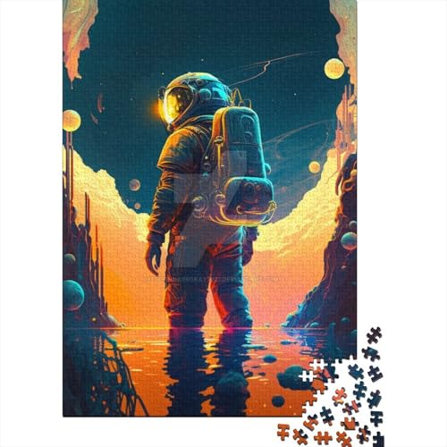 500-teiliges Puzzle zum Thema Astronautenerkundung für Kinder, Puzzles für Kinder und Teenager, Denksportaufgabe, 500 Teile (52 x 38 cm) von LMYmoney