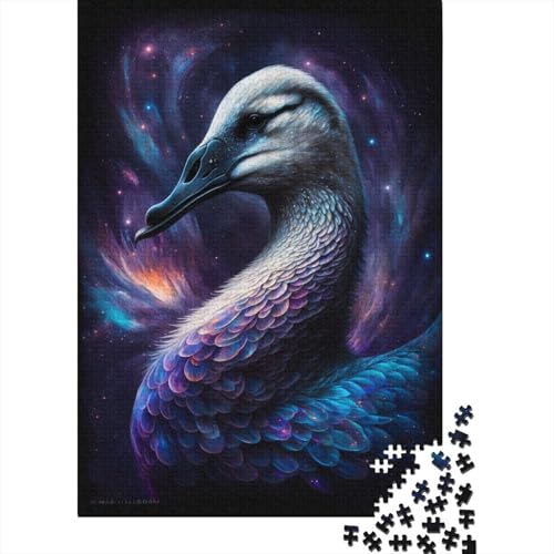 500-teiliges Traumschwan-Puzzle für Erwachsene Teenager, Holzpuzzle für Familienspaß und Spieleabend, 500 Teile (52 x 38 cm) von LMYmoney