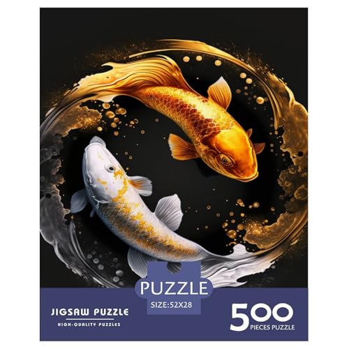 500-teiliges Yin-Yang-Art-Puzzle für Erwachsene, Puzzle für Erwachsene, Alter 14+, 500 Teile (52 x 38 cm) von LMYmoney