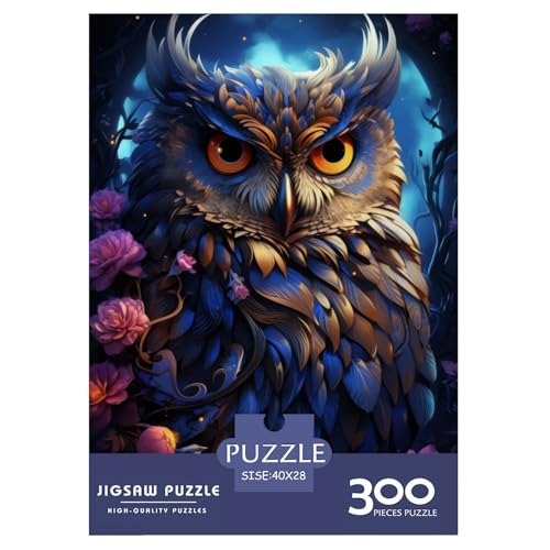 Animal Art Eulen-Puzzle für Erwachsene, 300 Teile, Puzzles für Erwachsene und Teenager ab 12 Jahren, 300 Teile (40 x 28 cm) von LMYmoney