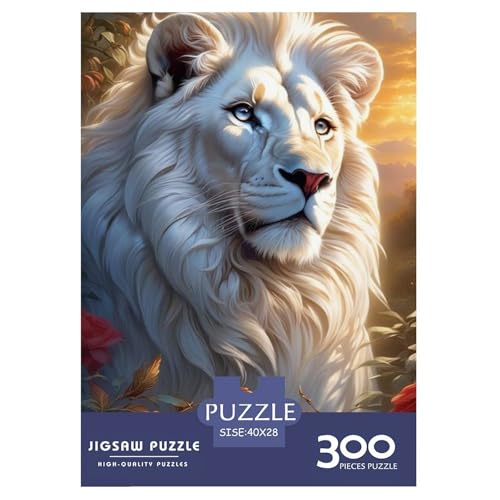 Animal Art Löwen-Puzzle für Erwachsene und Jugendliche, 300 Teile, Puzzle für Erwachsene, nachhaltige Puzzlespiele, 300 Teile (40 x 28 cm) von LMYmoney