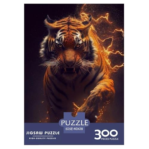 Animal Art Löwen-Puzzles, 300 Teile, Holzpuzzles für Erwachsene und Teenager, Familienspiel, 300 Teile (40 x 28 cm) von LMYmoney