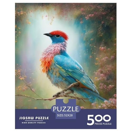 Animal Art Vogel-Puzzle 500 Teile für Erwachsene und Teenager ab 12 Jahren, 500 Teile (52 x 38 cm) von LMYmoney