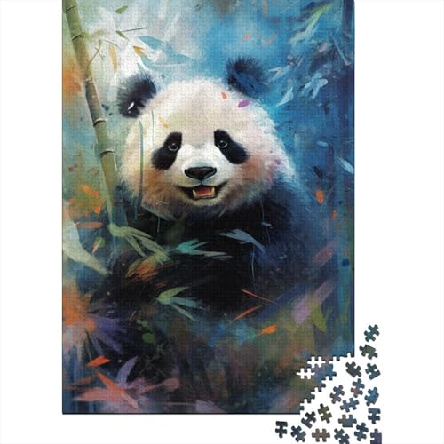 Aquarell-Panda-Puzzle für Erwachsene, 1000 Teile, klassisches Puzzle, Puzzle, Wandkunst, einzigartiges Spielzeug, Geschenk, 1000 Teile (75 x 50 cm) von LMYmoney