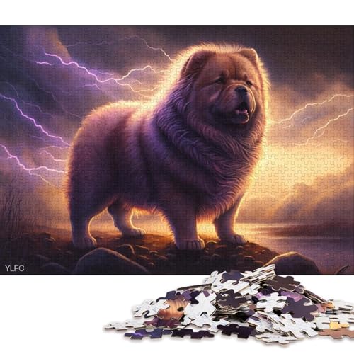 Art Chow-Chow-Hunde-Puzzle 300 Teile Puzzle für Kinder Denkspiel Puzzle-Spielzeug für Kinder 300 Teile (40 x 28 cm) von LMYmoney