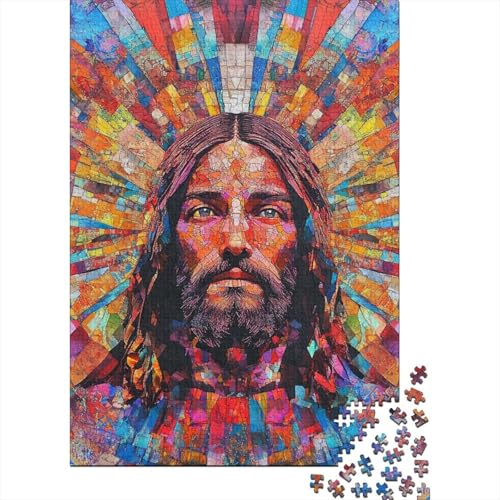 Art Christian Jesus Puzzle für Erwachsene, 1000 Teile, Premium-Puzzle aus 100% recyceltem Brett, Beste Puzzles für Erwachsene und Teenager, 1000 Teile (75 x 50 cm) von LMYmoney