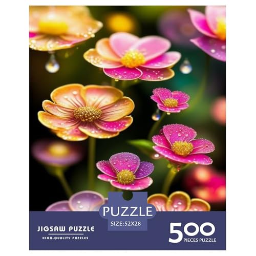 Art Flowers 500-teiliges Puzzle, Holzpuzzle für Teenager, lustiges Puzzle 500 Teile (52 x 38 cm) von LMYmoney