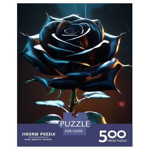 Art Flowers Puzzle 500 Teile für Erwachsene und Teenager ab 12 Jahren, 500 Teile (52 x 38 cm) von LMYmoney