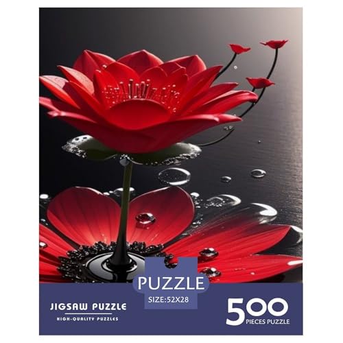 Art Flowers Puzzle für Teenager, 500 Teile, Puzzle, Denksport-Puzzles für Erwachsene, 500 Teile (52 x 38 cm) von LMYmoney