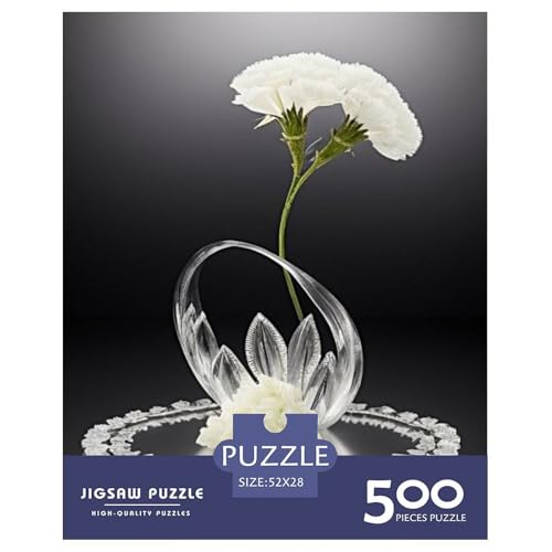 Art Flowers Puzzles für Erwachsene, 500-teiliges Puzzle für Teenager, Lernspiel, Herausforderungsspielzeug, 500 Stück (52 x 38 cm) von LMYmoney