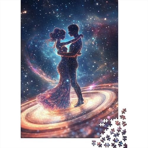 Art Happy Lovers-Puzzle für Erwachsene, Heimdekoration, Beste Puzzles für Erwachsene und Kinder, 1000 Teile (75 x 50 cm) von LMYmoney