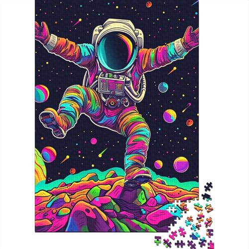 Astronaut Christian Gifts Puzzle, herausforderndes und kniffliges Puzzle aus hochwertigem Karton für Frauen und Männer, 70 x 50 cm/1000 Teile von LMYmoney