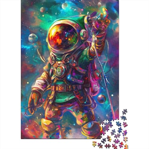 Astronauten-Heilung, inspirierende Gebete, Puzzle, kreative Spiele, rechteckiges Papierpuzzle für Jungen oder Mädchen, 38 x 26 cm, 1000 Teile von LMYmoney