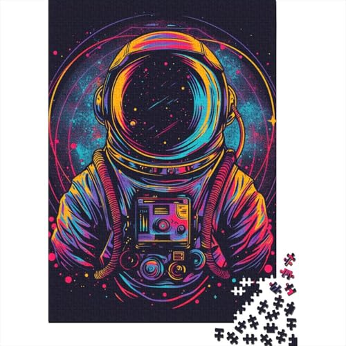 Astronauten-Heilung, inspirierende Gebete, Puzzle, kreative Spiele, rechteckiges Papierpuzzle für Jungen oder Mädchen, 38 x 26 cm, 1000 Teile von LMYmoney