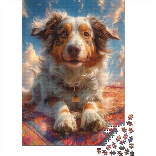 Australischer Schäferhund, religiöses, inspirierendes Puzzle, kreative Spiele, 100% recycelter Karton, Puzzle für Frauen und Männer, 70 x 50 cm/1000 Teile von LMYmoney