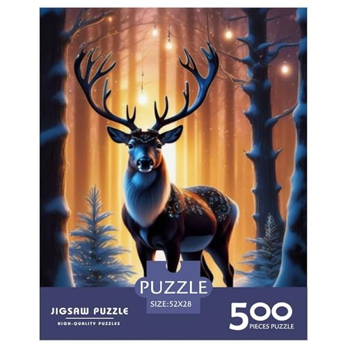 Betreffname> Puzzle 500 Teile für Erwachsene, Holz, Lernspiel, Herausforderungsspielzeug, 500 Teile (52 x 38 cm) von LMYmoney