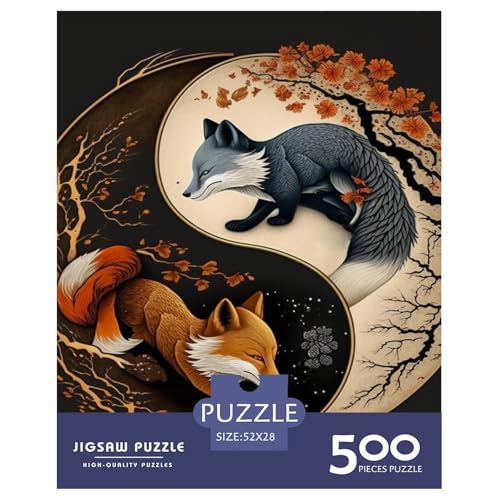 Betreffname> Puzzle 500 Teile für Erwachsene, Holz, Lernspiel, Herausforderungsspielzeug, 500 Teile (52 x 38 cm) von LMYmoney