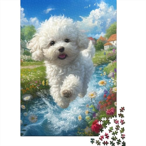 Bixiong Dog Devoted Believers Puzzle, 100% recycelter Karton, 100% recycelter Karton, Puzzle für Frauen und Männer, 38 x 26 cm, 1000 Teile von LMYmoney