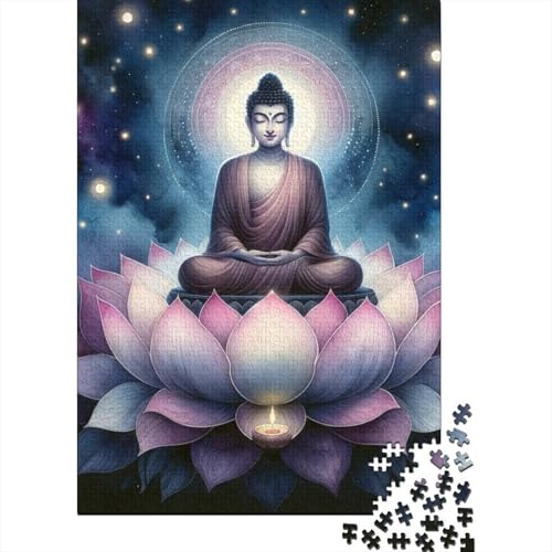 Buddha-Statue, Bibelverse, religiöse Geschenke, Puzzle, Lernspiel, 100% recycelter Karton, Puzzle für Jungen oder Mädchen, 38 x 26 cm, 1000 Teile von LMYmoney