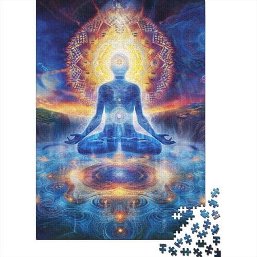 Buddha-Statue, christliches religiöses Gebet, Geschenke, Puzzle, Denksportaufgabe, Premium-Karton-Puzzle für Kinder und Erwachsene ab 12 Jahren, 38 x 26 cm, 1000 Teile von LMYmoney