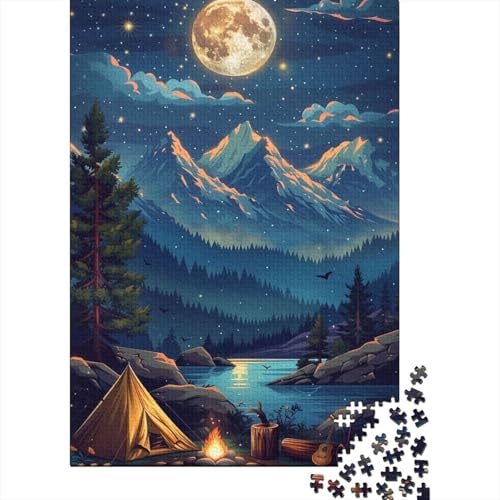 Camping in der Wildnis Puzzle 300 Teile Puzzle für Kinder Denkspiel Puzzle Spielzeug für Kinder 300 Teile (40x28cm) von LMYmoney