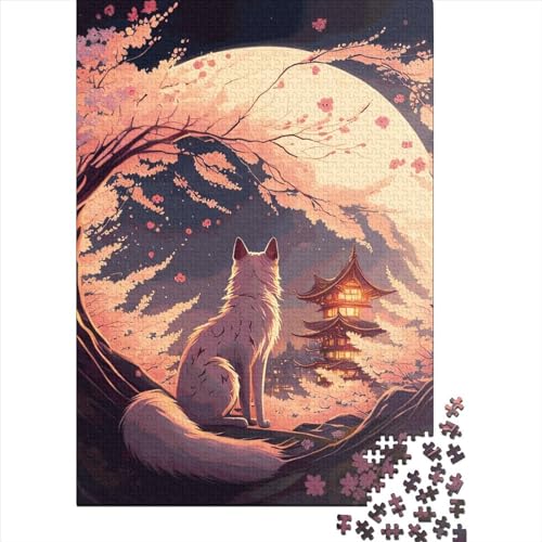 Cat Japan Puzzle für Erwachsene und Jugendliche, 300 Teile, Puzzle für Kinder, Lernspiel, Herausforderungsspielzeug, 300 Teile (40 x 28 cm) von LMYmoney