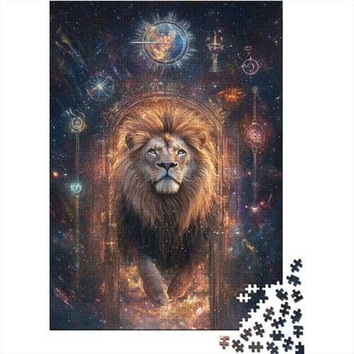 Christlicher Löwe, religiöses, inspirierendes Puzzle, kreative Spiele, 100% recycelter Karton, Puzzle für Frauen und Männer, 70 x 50 cm/1000 Teile von LMYmoney