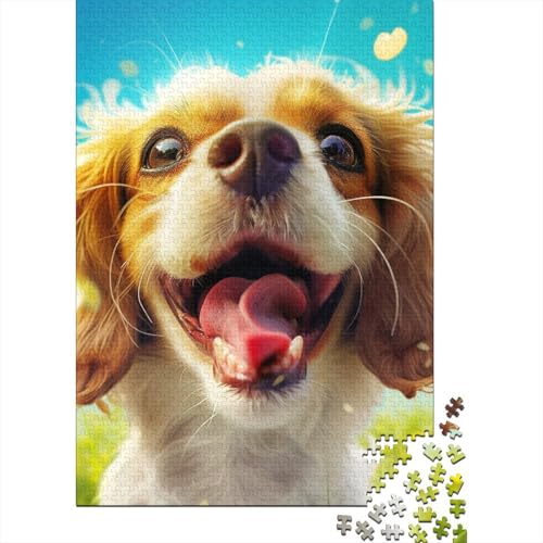 Cocker-Hund Ostergeschenke Puzzle Relax Challenge Spielzeug Premium-Karton Puzzle für Jungen oder Mädchen 38x26cm/1000 Teile von LMYmoney