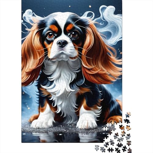 Cocker Spaniel Devoted Believers Puzzle Relax Challenge Toy 100 Prozent recycelte Pappe Puzzle für Erwachsene und Teenager 70x50cm/1000 Teile von LMYmoney