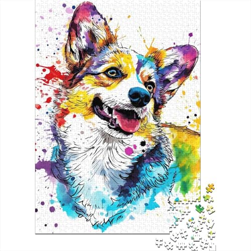 Corgi Christian Gifts Puzzle, Denksportaufgabe, 100% Recycling-Karton, Puzzle für Jungen oder Mädchen, 70 x 50 cm, 1000 Teile von LMYmoney