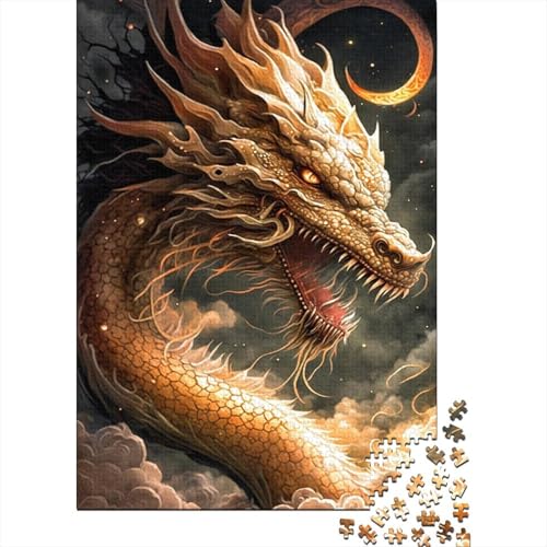 Cosmic Fantasy Dragon Puzzles für Kinder, 300-teiliges Puzzle für Teenager, Lernspiel, Herausforderungsspielzeug, 300 Stück (40 x 28 cm) von LMYmoney