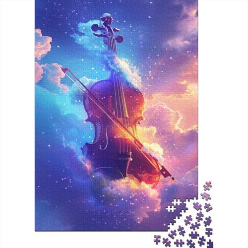 Cosmic Violin Puzzle für Teenager, 500 Teile, Puzzle, Denksport-Puzzles für Kinder, 500 Teile (52 x 38 cm) von LMYmoney