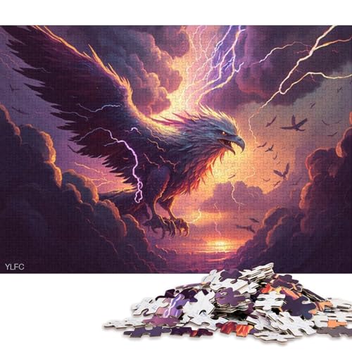 Fantasy Art Adler Puzzle für Erwachsene, 300 Teile, klassisches Puzzle, Puzzle, Wandkunst, einzigartiges Spielzeug, Geschenk, 300 Teile (40 x 28 cm) von LMYmoney