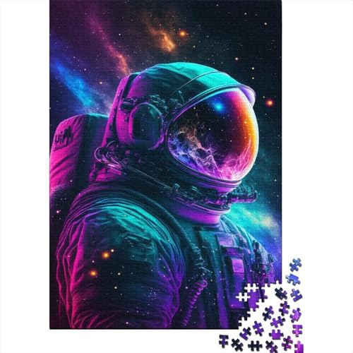 Fantasy-Astronaut, Puzzle 500 Teile, kreatives rechteckiges großes Familienpuzzlespiel, Kunstwerk für Kinder und Teenager, 500 Teile (52 x 38 cm) von LMYmoney