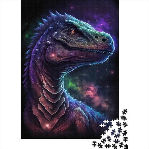 Galaxie-Weltraum-Dinosaurier, Puzzle 1000 Teile für Kinder, Puzzle für Kinder, 1000-teiliges Puzzle, Lernspiele, 1000 Teile (75 x 50 cm) von LMYmoney