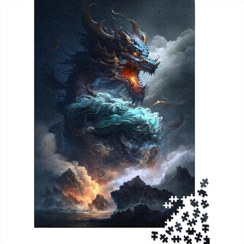 Galaxy Art Fliegender Drache Puzzle für Kinder und Jugendliche, 500 Teile, Holzpuzzle für Teenager-Geschenke, Denksportspiel, 500 Teile (52 x 38 cm) von LMYmoney