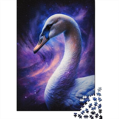 Galaxy Dream Swan Puzzle für Kinder, 300 Teile, klassisches Puzzle, entspannende, Puzzlespiel, Denksportaufgabe, 300 Teile (40 x 28 cm) von LMYmoney