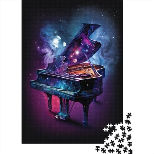 Galaxy Piano 1000-teiliges Holzpuzzle für Kinder, Puzzle, Lernspiel, Herausforderungsspielzeug, 1000 Stück (75 x 50 cm) von LMYmoney