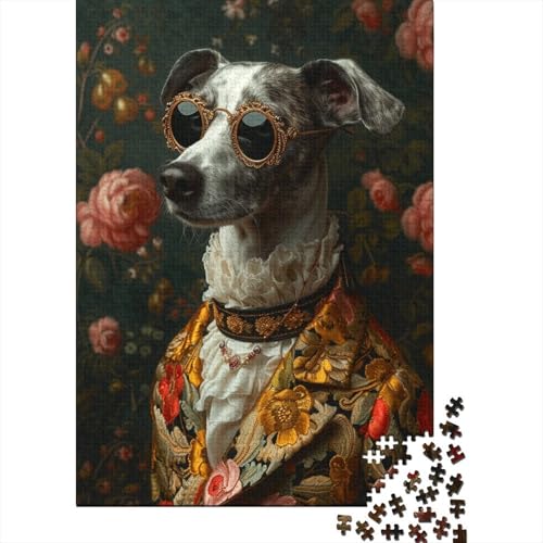 Gentleman-Hund-Puzzles für Kinder, 300 Teile, Holzpuzzle für Erwachsene und Teenager, Heimdekoration, Puzzlespielzeug, 300 Teile (40 x 28 cm) von LMYmoney