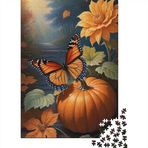 Halloween-Kürbis-Puzzle für Erwachsene und Jugendliche, 500 Teile, Puzzle für Kinder, Lernspiel, Herausforderungsspielzeug, 500 Teile (52 x 38 cm) von LMYmoney