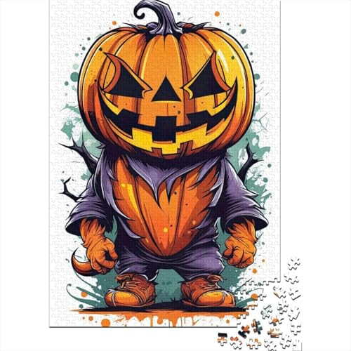 Halloween-Kürbis-Puzzles für Kinder, 500 Puzzles, Puzzles für Kinder, Lernspiel, Herausforderungsspielzeug, 500 Stück (52 x 38 cm) von LMYmoney