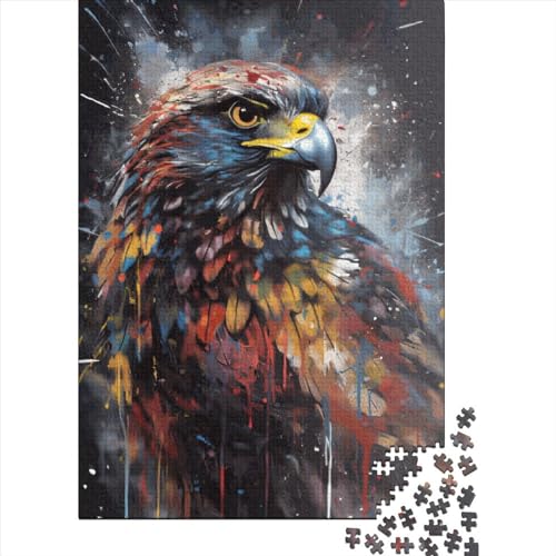 Hawk Painting Puzzle 500 Teile für Erwachsene, Puzzle für Erwachsene und Jugendliche ab 12 Jahren, 500 Teile (52 x 38 cm) von LMYmoney