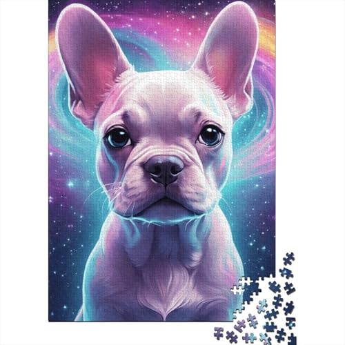 Jigsaw Puzzle Art Galaxy Dogs 1000-teiliges Holzpuzzle für Personen ab 18 Jahren, Freunde und Familie, 1000 Teile (75 x 50 cm) von LMYmoney