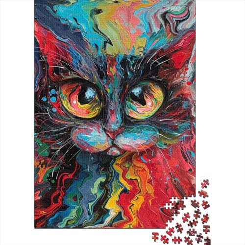 Katzen-Bibelverse, religiöse Geschenke, Puzzle, lustige Aktivität für zu Hause, Premium-Karton-Puzzle für Frauen und Männer, 70 x 50 cm, 1000 Teile von LMYmoney