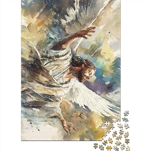 Kunst, christlicher Jesus, Bibelverse, religiöse Geschenke, Puzzle, Denksportaufgabe, Premium-Karton, Puzzle für Frauen und Männer, 70 x 50 cm/1000 Teile von LMYmoney