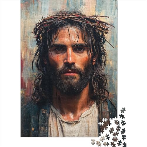 Kunst, christlicher Jesus, Bibelverse, religiöse Geschenke, Puzzle, Lernspiel, 100% recycelter Karton, Puzzle für Jungen oder Mädchen, 38 x 26 cm, 1000 Teile von LMYmoney