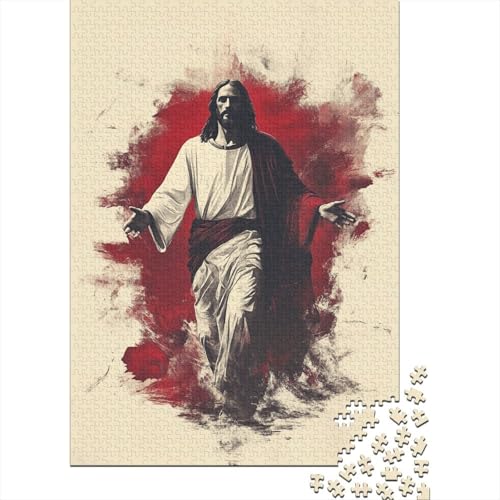 Kunst, christlicher Jesus, Bibelverse, religiöse Geschenke, Puzzle, Lernspiel, 100% recycelter Karton, Puzzle für Jungen oder Mädchen, 38 x 26 cm, 1000 Teile von LMYmoney