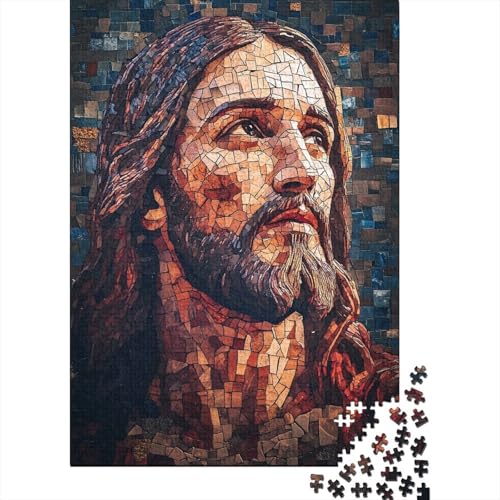 Kunst, christlicher Jesus, Ostergeschenke, Puzzle, anspruchsvolle Familienspiele, 100% recycelter Karton, Puzzle für Erwachsene und Kinder, 38 x 26 cm, 1000 Teile von LMYmoney